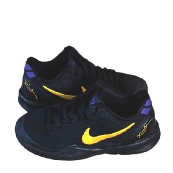 Nike Kobe VIII 8 Shoes Size 11 C Toddler Sneakers FN0267-002 Black Gold Purple - Picture 2 of 9